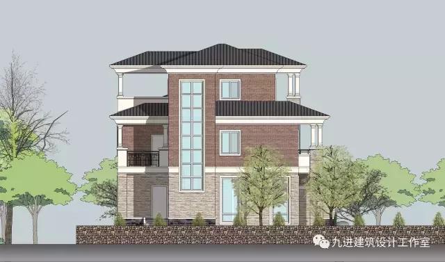 這樣的房子在村里很霸氣，15×13.9米帶車庫三層民宅！