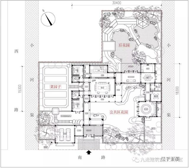 瞧！蓋一棟如詩如畫的宅院，人家就是這么任性
