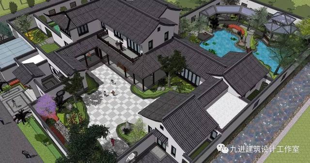 瞧！蓋一棟如詩如畫的宅院，人家就是這么任性