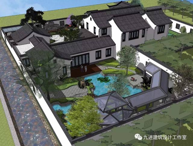 瞧！蓋一棟如詩如畫的宅院，人家就是這么任性