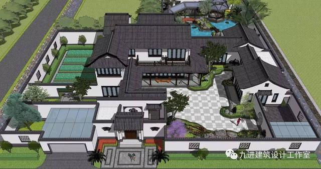 瞧！蓋一棟如詩如畫的宅院，人家就是這么任性