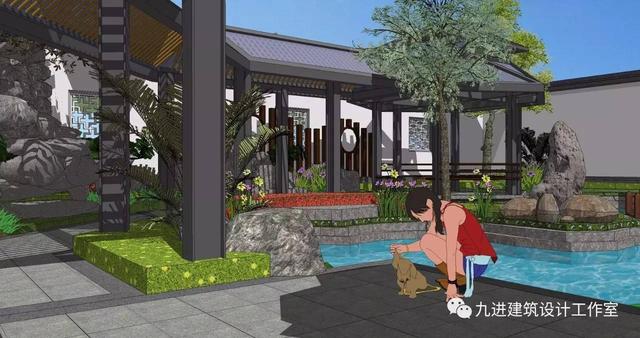 瞧！蓋一棟如詩如畫的宅院，人家就是這么任性