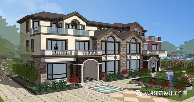 外觀多種搭配的自建房，單建聯建都是洋氣的、美美的！