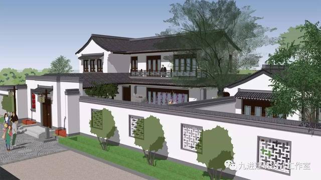 牛！自建中式合院民宅，也能蓋出如此美輪美奐的場景畫面