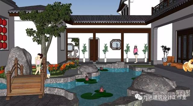 牛！自建中式合院民宅，也能蓋出如此美輪美奐的場景畫面