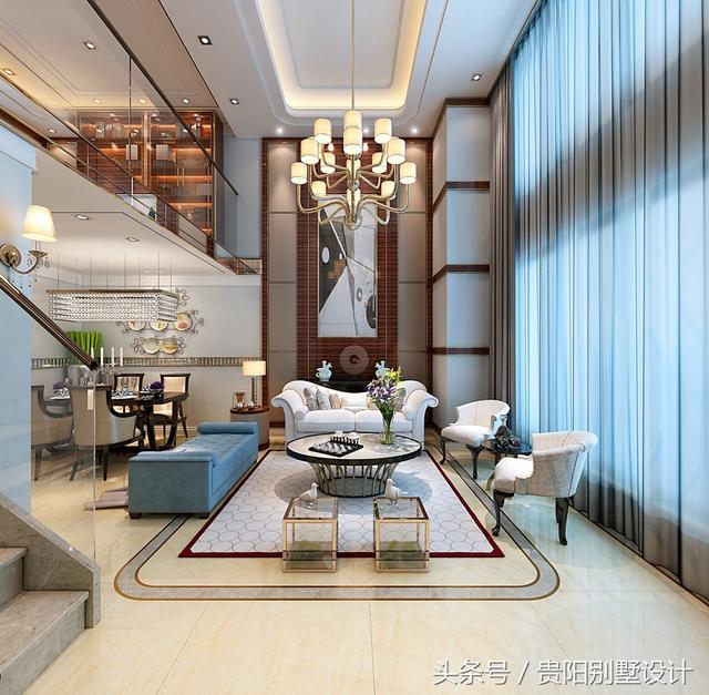 土豪自建別墅裝修效果圖太華麗，比城里的那些別墅樓盤強多了