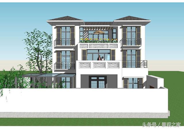 新農村自建房別墅圖紙 帶效果圖平面圖