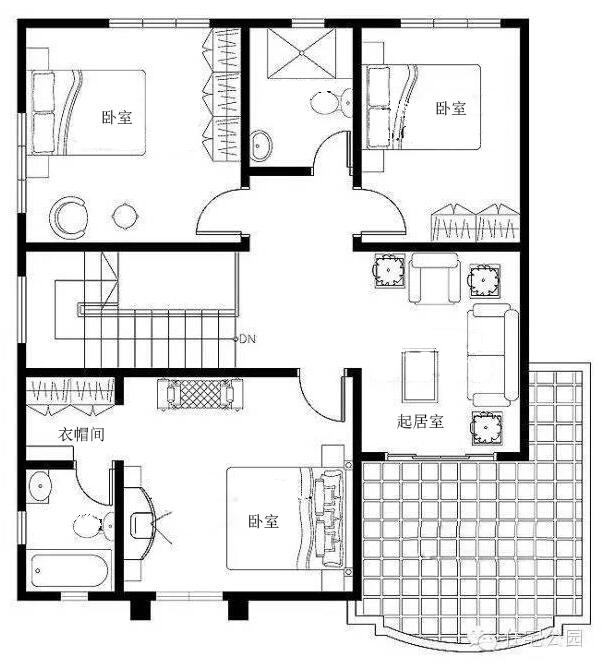 2層別墅，4室2廳，簡單舒適