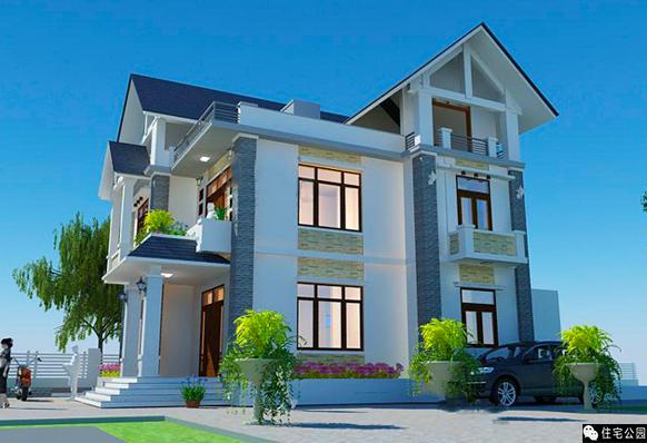 14X11米2層別墅，小院、泳池、菜園，內(nèi)外兼修