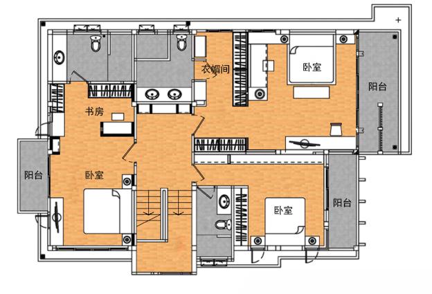 2層時尚別墅，3個套間，還有客廳、茶室！