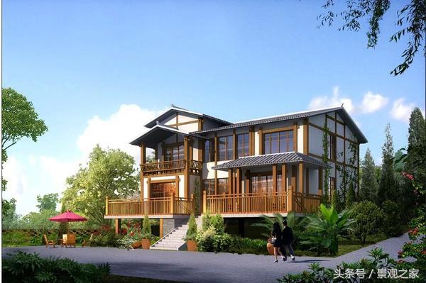 農村小別墅設計圖 農村房屋效果圖賞析