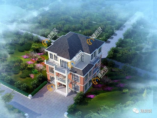 這款三層農(nóng)村別墅漂亮大氣，讓村里鄉(xiāng)親都羨慕的戶型