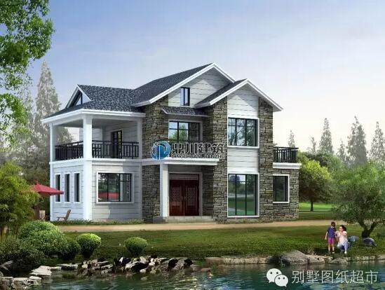 15.5米×12.5米美式鄉村小別墅，你們猜猜多少錢？