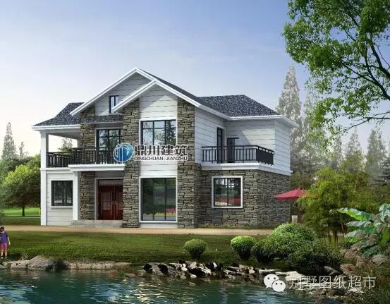 15.5米×12.5米美式鄉村小別墅，你們猜猜多少錢？