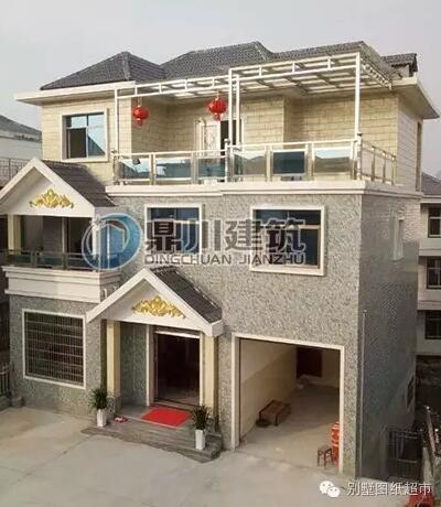 20多萬就能建這樣的小別墅，當效果圖變成房子后，效果太牛了！