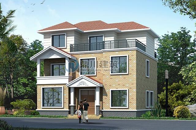 11.5米×10.5米自建小別墅建成，終于實現父母多年的心愿