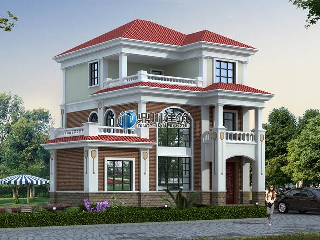 三層落地窗小別墅，這建出來的效果沒得挑，30萬就可以建