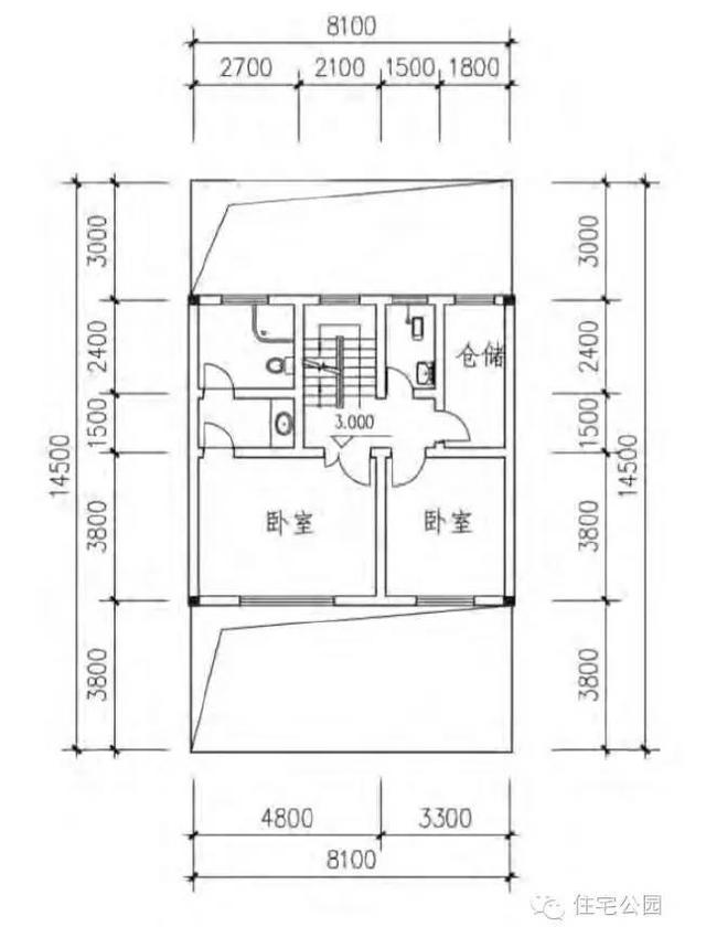 宅基地面寬小？這10套戶型面寬8m隨便挑一套回村建！