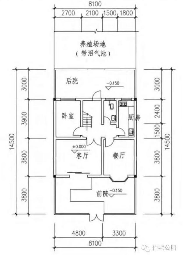 宅基地面寬小？這10套戶型面寬8m隨便挑一套回村建！