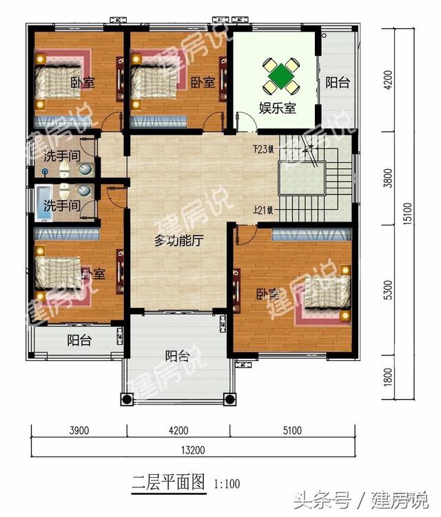 湖北黃岡丈母娘都喜歡的三層農村別墅經典戶型