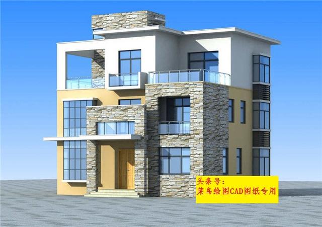 包工頭24萬建3層別墅！玄關，涼亭，活動室，布局通風采光良好