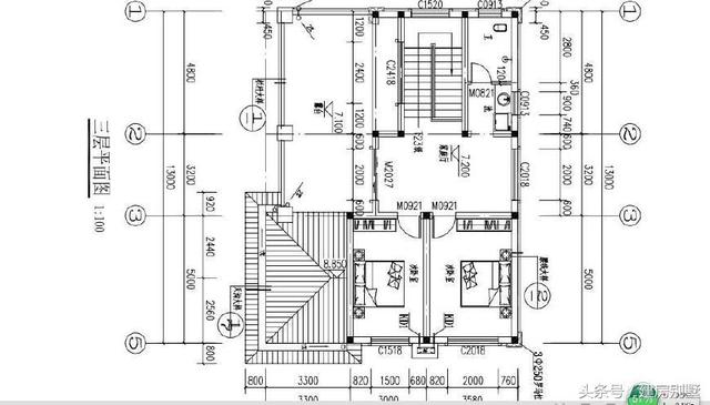 13米x9.8米三層農村自建別墅，農村歐式風正在興起