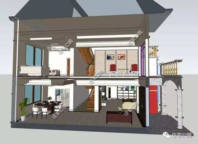 11x12m二層鄉村小別墅裝成這樣20萬就夠了，比你家如何？