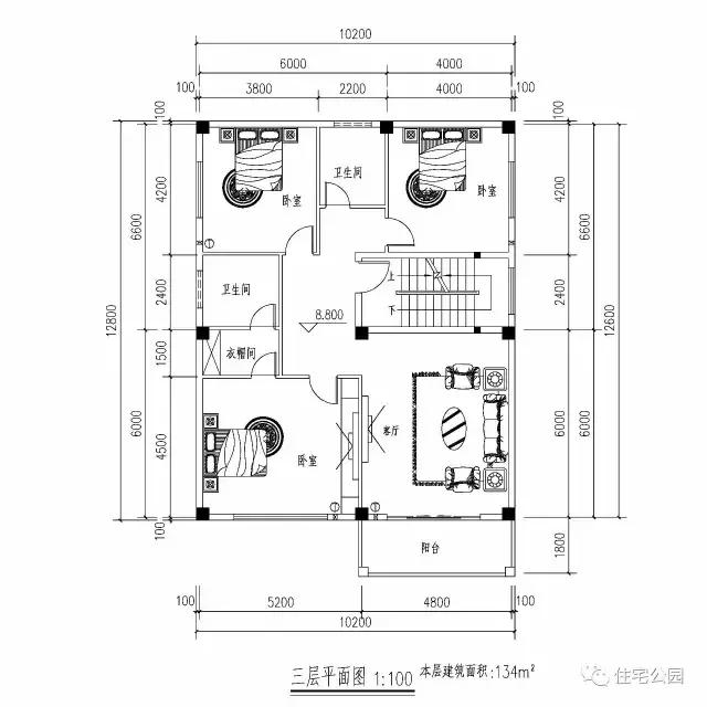 自建10X14米4層半戶型，祖孫同住不成問題，全圖！