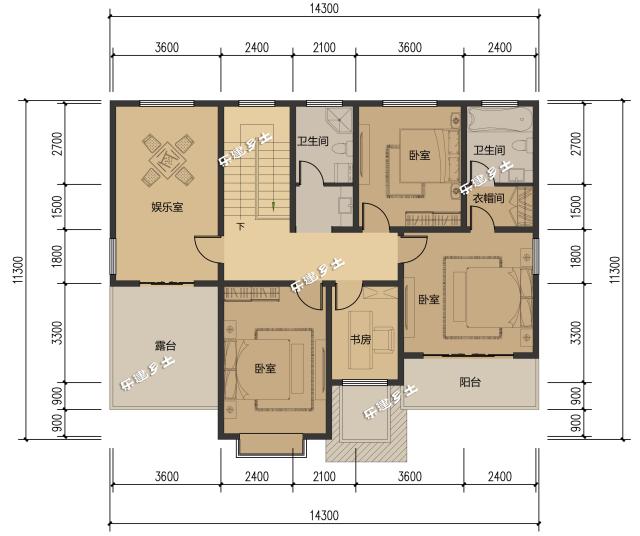 二層簡歐農村鄉間別墅設計，造型優雅，性價比高