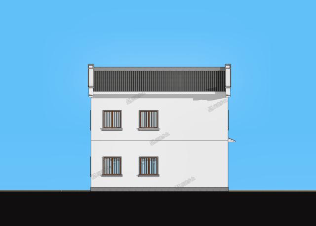 9.7x9米二層中式住宅，小巧不小氣