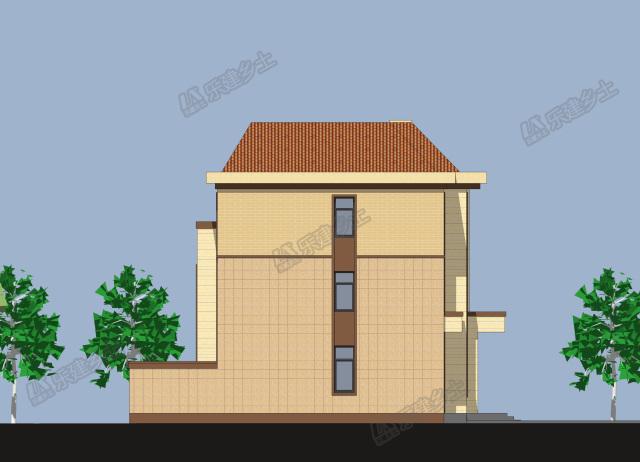 三層歐陸風(fēng)自建房設(shè)計(jì)，辦公+居住，布局設(shè)計(jì)實(shí)用合理