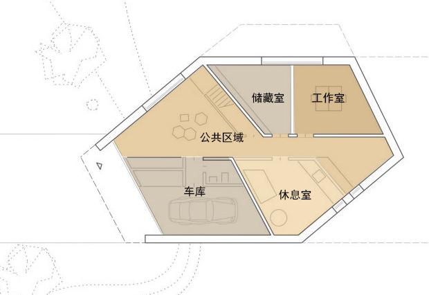 二層帶地下室極簡現代別墅設計，晶體外形獨具氣質