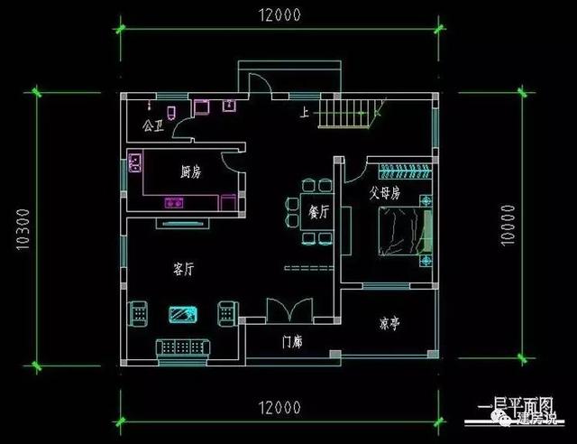 只要10萬就可建造的戶型圖，很貼合農(nóng)村的房屋