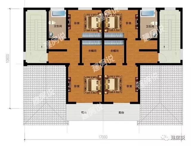 既大氣又美觀的三層兄弟雙拼農村別墅，真是羨煞村里人