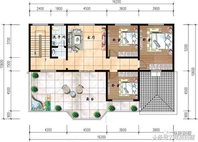 父親說鄉下的房子就要房間多，于是我把這套圖紙給他了