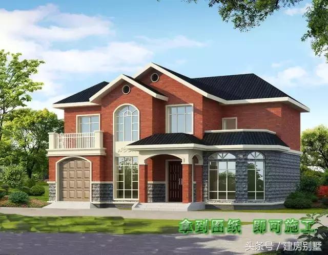 14.7×10.2米兩層農村別墅，整個鎮上再也找不出第二棟了