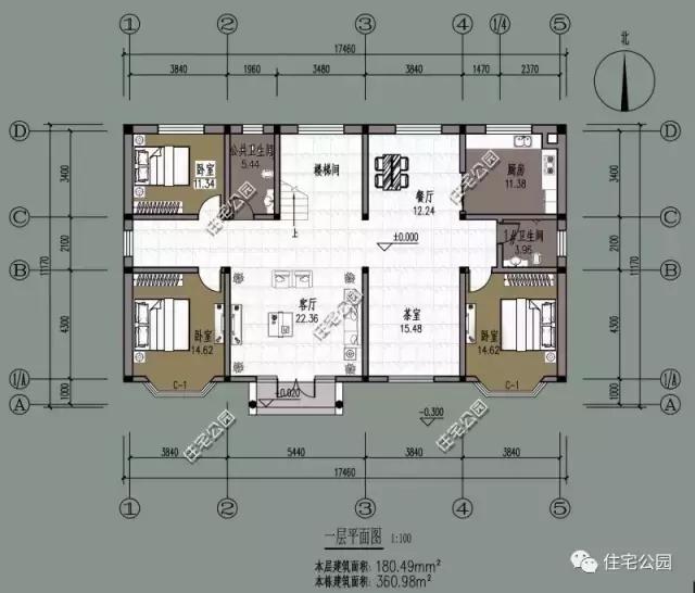 大面寬戶型，25萬自建雙層獨棟農村小別墅，全圖帶預算！