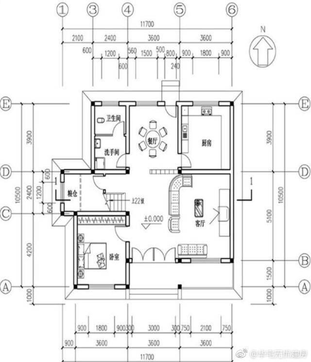 農村別墅設計圖布局要合理簡單，這幾款帶堂屋就很合適，一起看一看吧