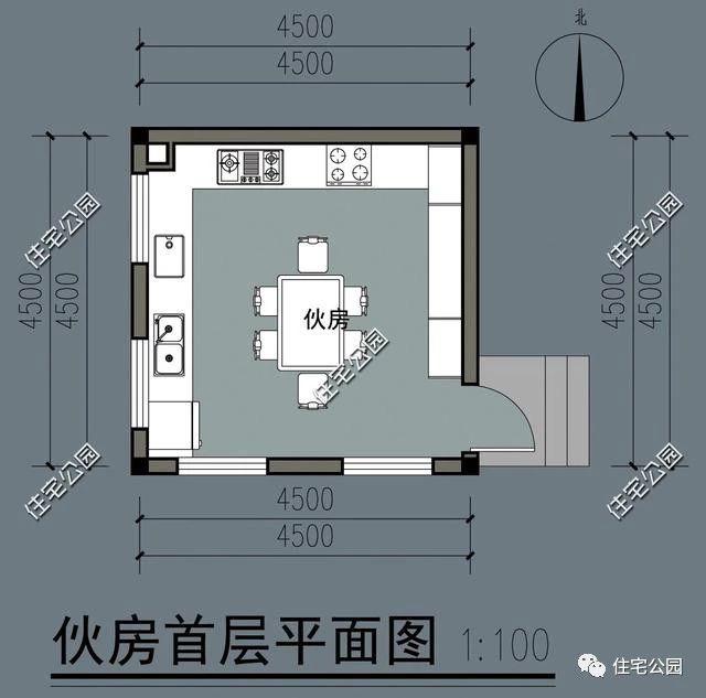 四層雙拼農(nóng)村別墅設(shè)計(jì)圖12.5x12.5米，內(nèi)設(shè)堂屋老人房影音室，外觀精致又大氣