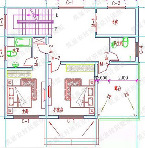  二層農村別墅設計圖戶型簡約大方，小別墅建成效果曬圖：20萬以內2廳5臥帶娛樂室11×10