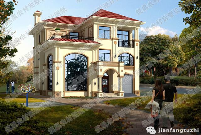 三層復(fù)式別墅全套Cad施工圖26萬(wàn)3廳4室11×10帶車庫(kù)活動(dòng)室涼亭