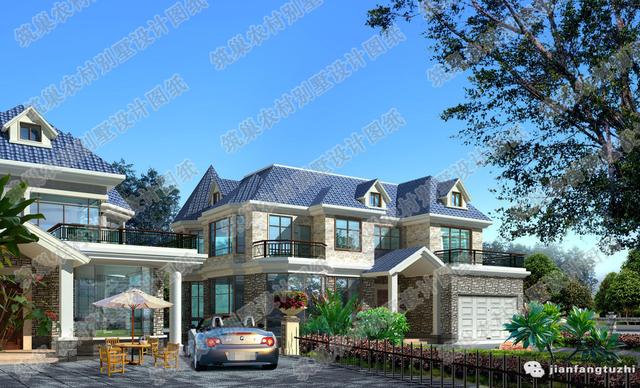 三層新農村自建房設計圖45萬3廳5室4衛170㎡，美觀實用建筑結構水電齊全