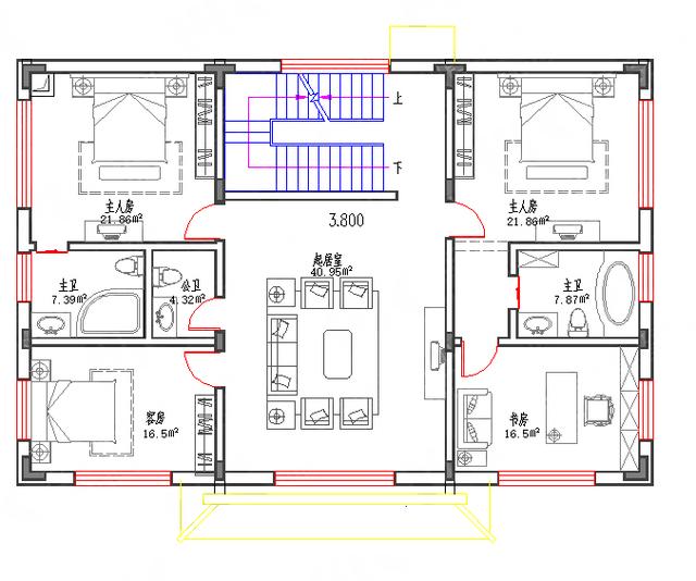 清雅簡淡的三層徽派別墅圖50萬3廳6室5衛(wèi)16×11帶中堂套房，因陋就簡的樸素美