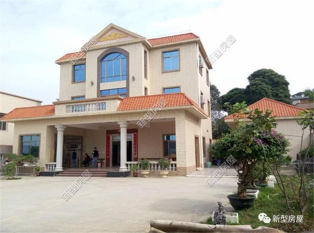 農村自建別墅圖，450平面積造價40萬，簡歐式風格的小洋樓