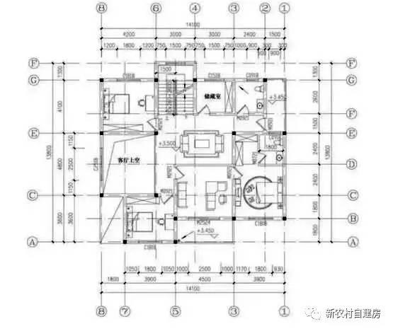 爸媽非要建堂屋，布局改了三四次，這下終于好了