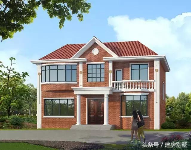 12.2×12米二層農村別墅，外觀靚麗，造價28萬