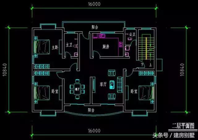 16×10.04米三層農村別墅，“人氣“最旺的戶型