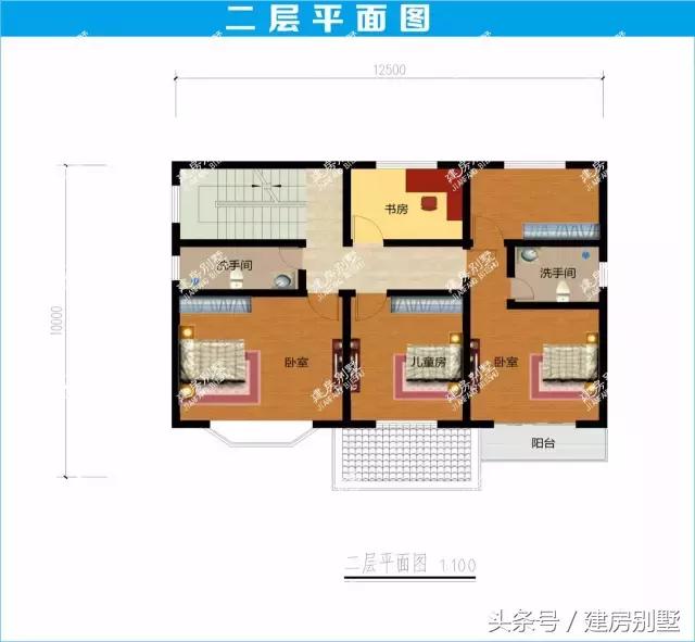 2026年上半年最受歡迎的5款三層農(nóng)村別墅戶型+平面圖