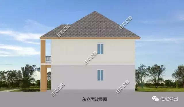 獨立開放式農村小戶型，16X14米2層別墅經濟實用，全圖！