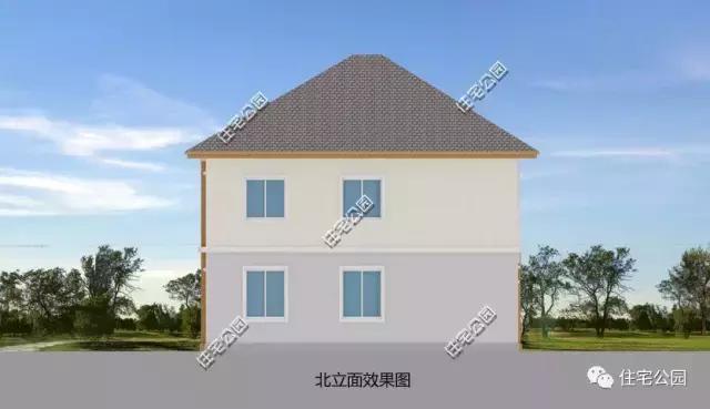 獨立開放式農村小戶型，16X14米2層別墅經濟實用，全圖！